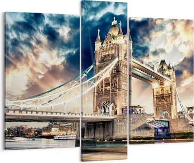 Produktbild von Bild auf Leinwand - Leinwandbild - London parlament architektur groß ben - 95x80cm - Wand Bild - Wanddeko - Leinwanddruck - Bilder - Kunstdruck - Leinwand bilder - Wandkunst - CB95x80-2438