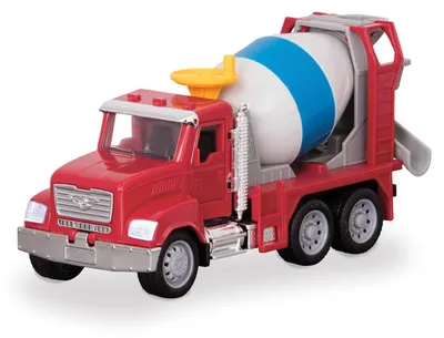 Zdjęcie produktu dla Samochód cementowy, 18 cm, z funkcjami świetlnymi i dźwiękowymi, pojazd transportowy, zabawka dla dzieci od 2 roku życia, mieszarka cementowa