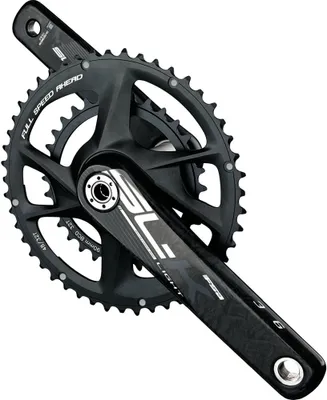 Produktbild von FSA Kurbelgarnitur SL-K Road Modular Supercompact 170 mm Schwarz/grau - leich...