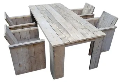 Produktbild von Gartenmöbel-Set Texel, Tisch 400 x 100 mit 10 Stühlen