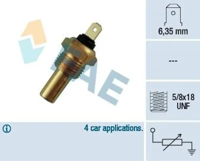 Produktbild von FAE 31210 Kühlmitteltemperatursensor für JAGUAR XJ Limousine (X300, X330) XJ Coupe