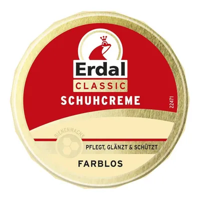 Produktbild von Erdal Classic Schuhcreme Farblos - Dosencreme, pflegt, glänzt & schützt, 75 ml