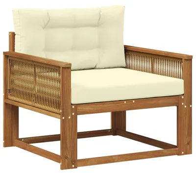 Image de vidaXL Canapé d'extérieur en bois massif d'acacia naturel