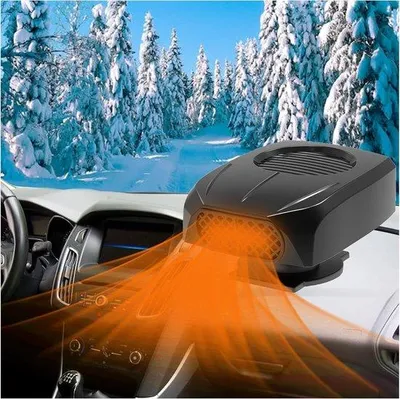 Obrázok produktu pre 12 V automobilový ohrievač s trojitou funkciou, univerzálny model s dvoma prevádzkovými režimami, na zimu, odmrazovanie a bezpečnú jazdu