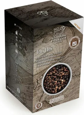 Zdjęcie produktu dla Zapasowe przyprawy do młynka Tan Hoi Peugeot 42400, pieprz czarny, 7x20g