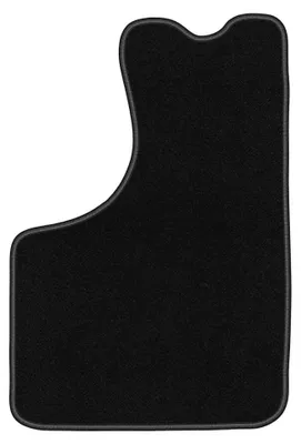 Produktbild von Fahrermatte Velours für Skoda 105 / 120 / 130 1976-1990 (Limousine) – 1-tlg, Schwarz, passgenau – Wielganizator BASIC