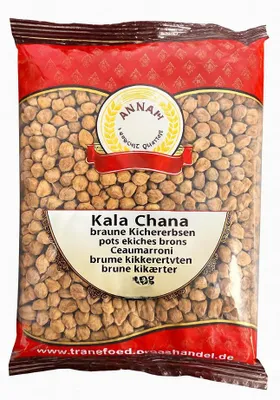 Zdjęcie produktu dla Ciecierzyca brązowa Annam Kala Channa 2 kg – aromatyczne ziarna do curry