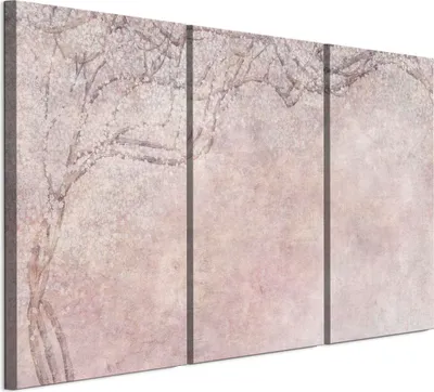 Zdjęcie produktu dla Zestaw 3 obrazów na płótnie LUMASOUL do salonu, motyw: drzewo, wymiary: 90x60 cm. Zestaw obrazów na płótnie, idealny do sypialni, przedpokoju, biura i kuchni