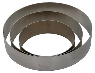 Zdjęcie produktu dla Zestaw form do tortów, aluminium, 3 sztuki, wysokość: 60 mm