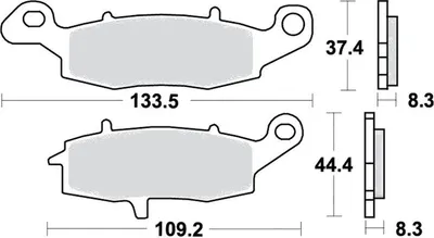 Immagine prodotto di Pastiglie freno anteriori per Suzuki GSX 750 Inazuma, anni di produzione 1998-2003, pastiglie TRW - Nuove