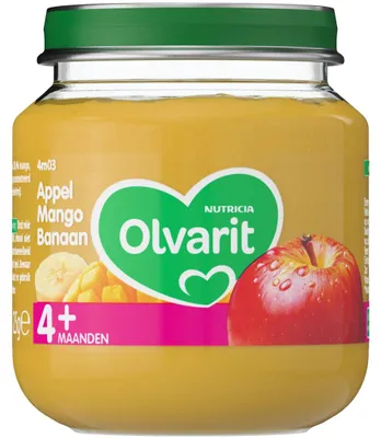 Productafbeelding van Olvarit Appel mango banaan 4M03 (125 gr)
