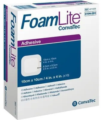Image de Foam Lite ConvaTec adhäsiv 10x10cm, 10 St VER