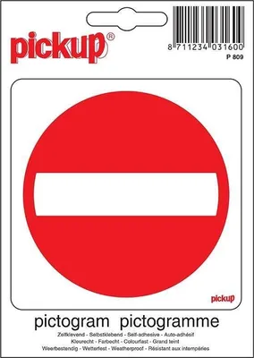 Productafbeelding van Pictogram 10 x 10 cm Sticker Slangelook Pickup