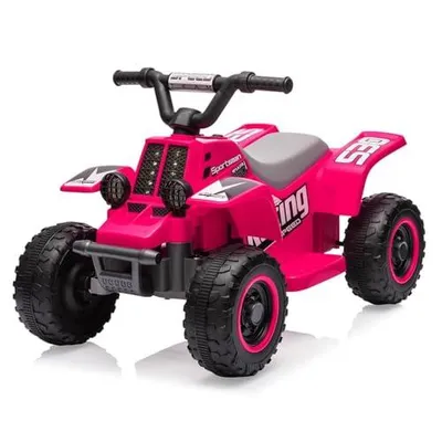 Zdjęcie produktu dla Elektryczny samochodzik dla dzieci mini quad ATV na baterię 6V różowy 71x42x45 cm