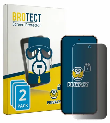 Produktbild von 2x BROTECT Sichtschutzfolie für Google Pixel 11 Pro Anti-Spy Privacy Sichtschutz Blickschutz Folie Blaulicht-Schutz