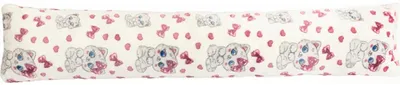 Zdjęcie produktu dla Poduszka walcowa – 15 x 85 cm – różowa, biała