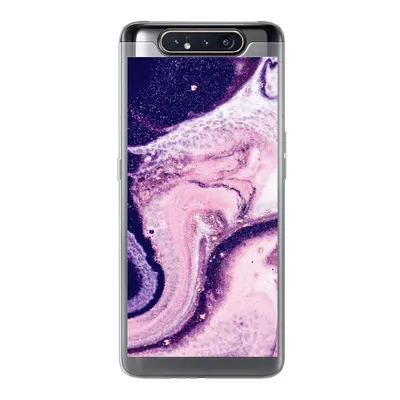 Produktbild von MuchoWow® Handyhülle Schutzhülle Hülle für Samsung Galaxy A80 Marmor - Glitzer - Chic Silikon Softcase Handy Hülle - Schutzdeckel