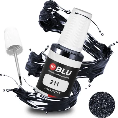 Produktbild von BLU Auto Lackstift Schwarz kompatibel für Toyota 211 Black Diamond Midnight Schwarz | Auto Lack Reparatur Ausbesserungslack