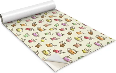 Obrázek produktu pro Samolepicí fólie na nábytek - Dekorační fólie - Stolní nábytek - Lze stříhat na míru - Barevný koktejl - 100 x 50 cm