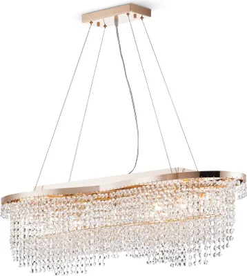 Zdjęcie produktu dla Żyrandol TOILS mosiężno-złoty 7xE14x60W kryształ wym:68x93,3x24cm IP20 Maytoni