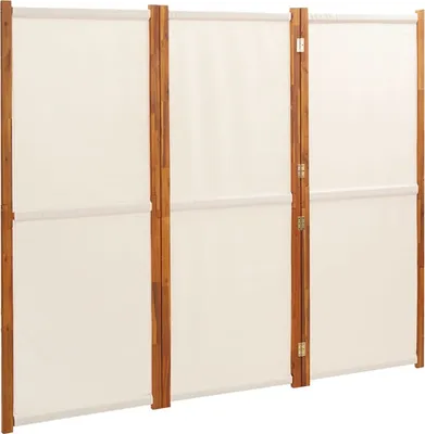 Produktbild von vidaXL 3-tlg. Raumteiler Cremeweiß 210x180 cm