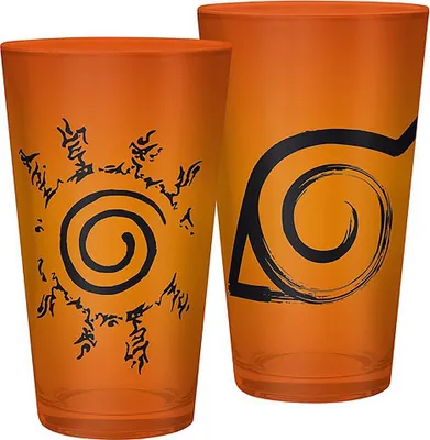 Obrázek produktu pro Sklenice na pití Naruto Shippuden Konoha a pečeť (400 ml)