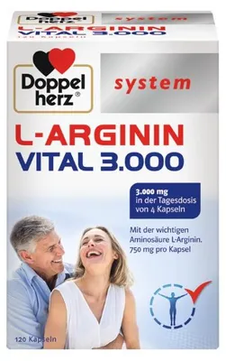 Produktbild von Doppelherz system L-ARGININ VITAL 3.000, 120 St. Kapseln
