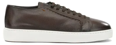 Productafbeelding van SANTONI heren sneakers van bruin leer - maat 7