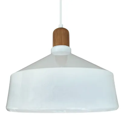 Produktbild von Pendelleuchte Industrielle Metall 35cm, Weiß Lampe