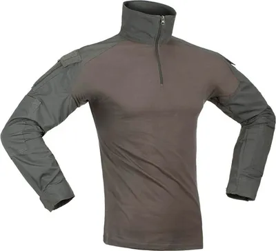Obrázek produktu pro Invadergear Combat Tričko s dlouhým rukávem Šedé M Pánské Šedé M