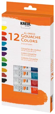 Immagine prodotto di KREUL 26250 KREUL Colore a guazzo el Greco, 12 ml, set da 12
