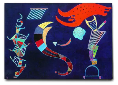 Image de Giallobus - La flèche - Vassily Kandinsky - 70L x 50l cm - Tableau - Toile à cadre standard