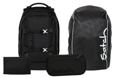 Produktbild von Satch, Schulrucksack-Set PACK Nordic Black 4-teilig, ab 5. Klasse