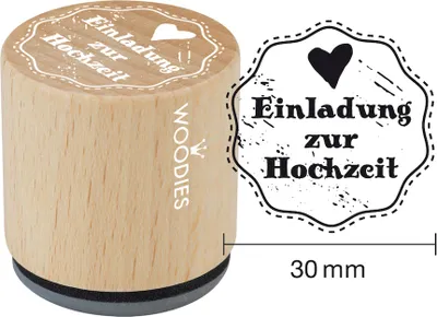 Produktbild von COLOP Motiv-Stempel Woodies "Einladung zur Hochzeit"