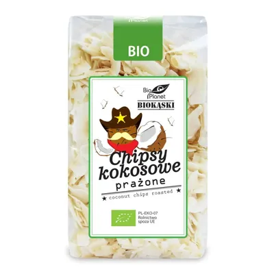 Zdjęcie produktu dla Chipsy kokosowe prażone150g BIOPLANET