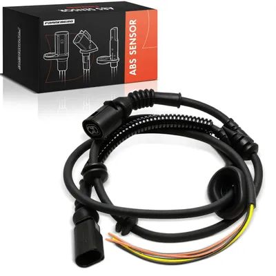 Immagine prodotto di Sensore ABS per VW Golf 4 / Bora - Sensore di velocità ruota - Assale anteriore sinistro - Connettore a 4 pin - Cavo di 108 cm - Sostituisce i codici 1J0927903G e 1J0927903R