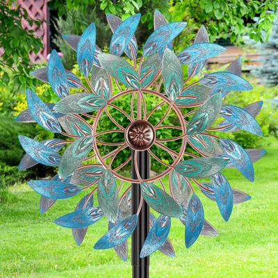Produktbild von Kinetischer Metall-Windspinner für Garten und Terrasse
