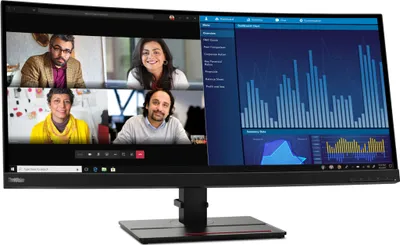 Obrázok produktu pre Lenovo ThinkVision P34w-20, 86,7 cm (34.1"), 3440 x 1440 px, Wide Quad HD, LED, 6 ms, Čierna