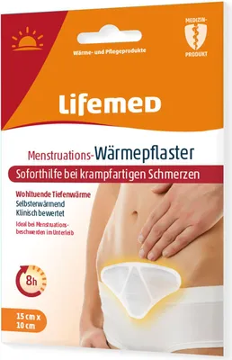 Produktbild von Lifemed Menstruations-Wärmepflaster 100 x 150 mm weiß