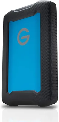 Produktbild von G-Technology ArmorATD, 2 TB, 2.5", USB Typ-C, 3.2 Gen 1 (3.1 Gen 1), 140 MB/s, Schwarz, Blau
