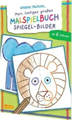 Obrázok produktu pre Carlsen Verlag GmbH Mein lustiges großes Malspielbuch: Spiegel-Bilder (ab 6 Jahren)