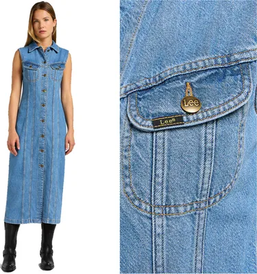 Produktbild von Lee Women's Jensowa Long Slim Kleid fühlen sich fein 112355119 Li68016317