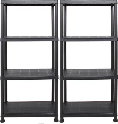 Produktbild von ONDIS24 Ondis24 2x Steckregal 60 x 30 x 135 (H) cm, 4 Böden, Kunstst