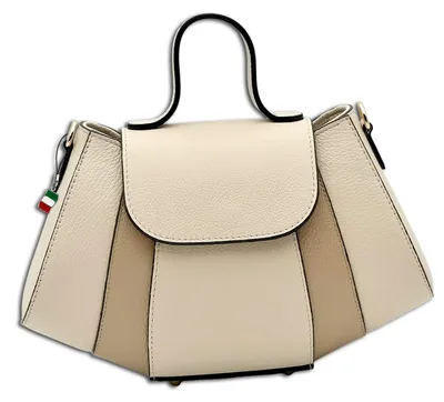 Produktbild von Florence Damen Schultertasche Echtleder Tasche beige, taupe OTF863I5