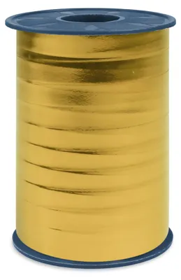 Metall-Geschenkband Gold, 250 m, 10 mm, für Dekoration