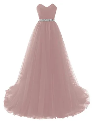 Produktbild von Misshow Elegant Lang Ballkleid Vintage Stil Schulterfrei Pailletten Kleid Damen