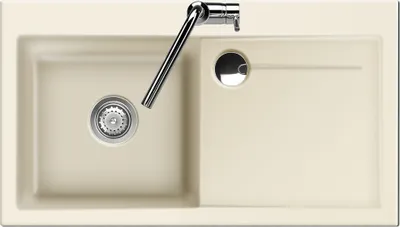 Produktbild von Flächenbündige Spüle STEMA 90 F in JASMIN Becken links mit Handbetätigung