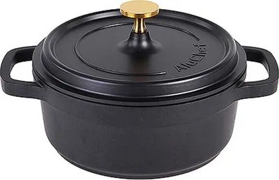 Produktbild von AluChef® Cocotte, rund 20 cm / schwarz