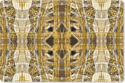 Produktbild von MuchoWow® Schreibtischunterlage Gold - Afrika - Muster - Tiere 60x40 cm - XXL Mauspad - Großes Mauspad