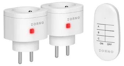 Produktbild von Set Mit 2+1 Kabellosen, Per Fernbedienung Steuerbaren Mini-Steckdosen – On-Gb-462